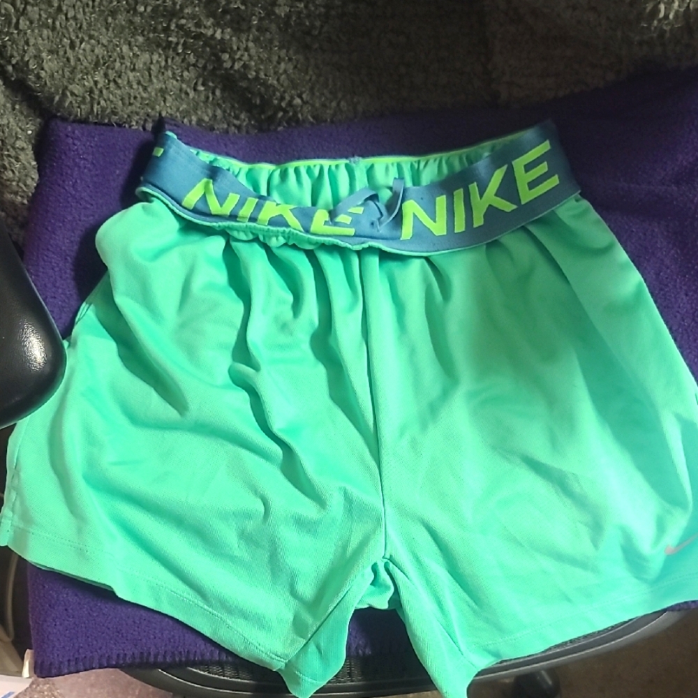 Nike Women's Green Athletic Shorts
